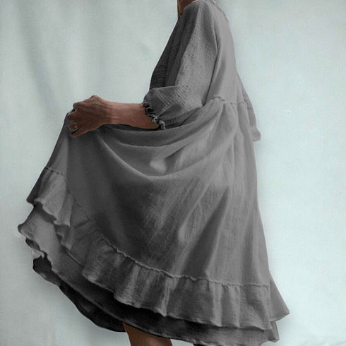 Slim cotton dress. Summer crepe dress. Beach dress. Casual dress